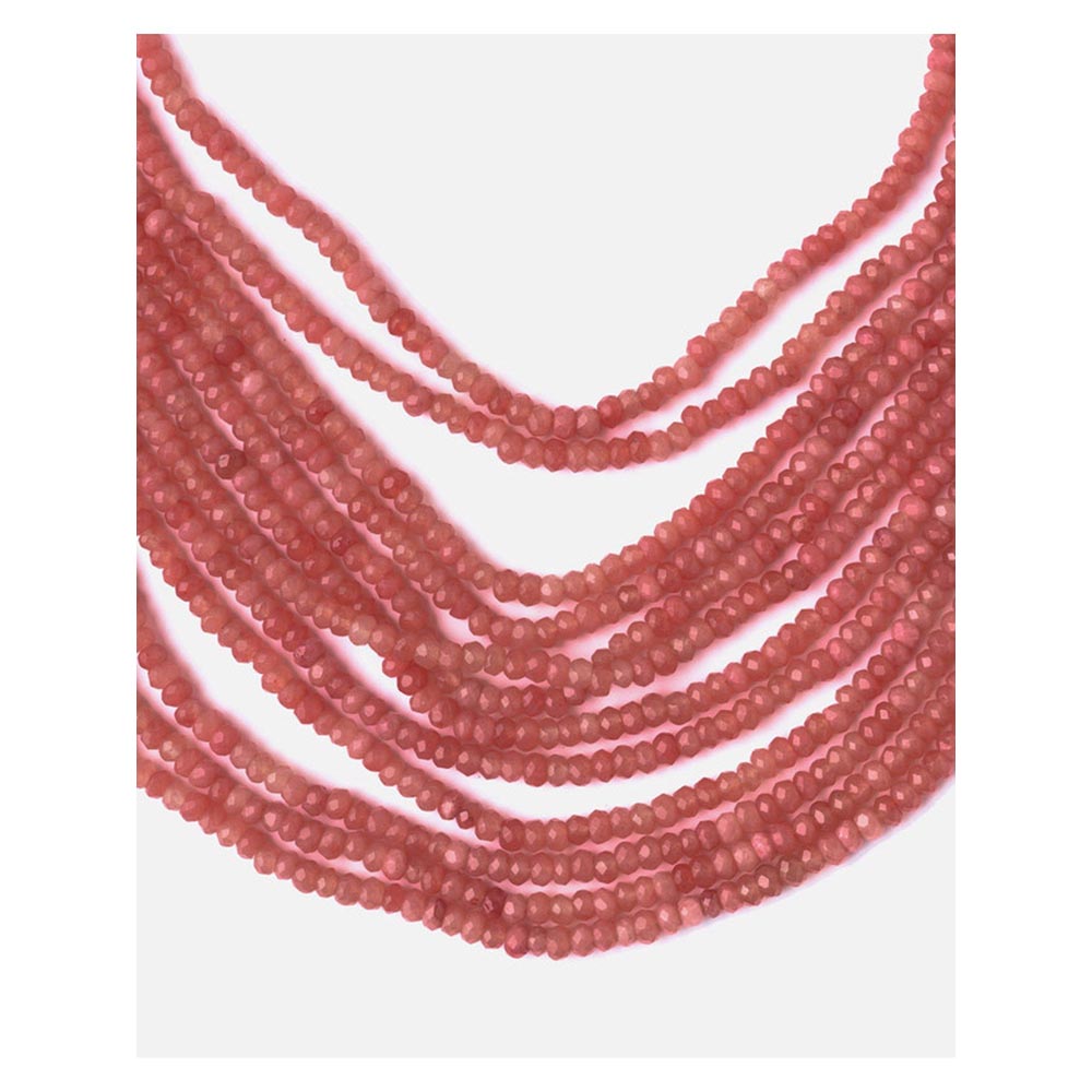 VIVINIA By Vidhi Mehra Orange And White Womens Beads Long Necklace