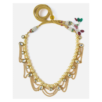 VIVINIA By Vidhi Mehra Gold Plated Womens Kundan Short Necklace