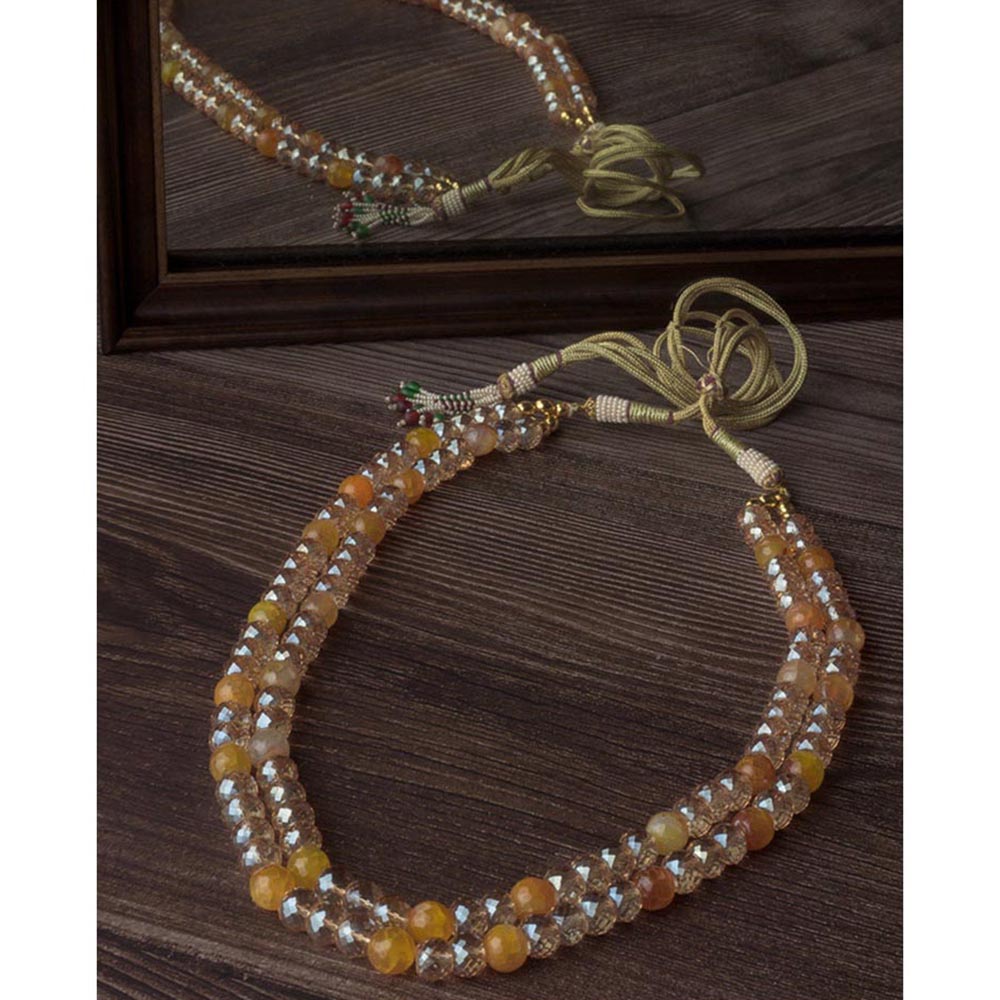 VIVINIA By Vidhi Mehra Orange Womens Short Necklace