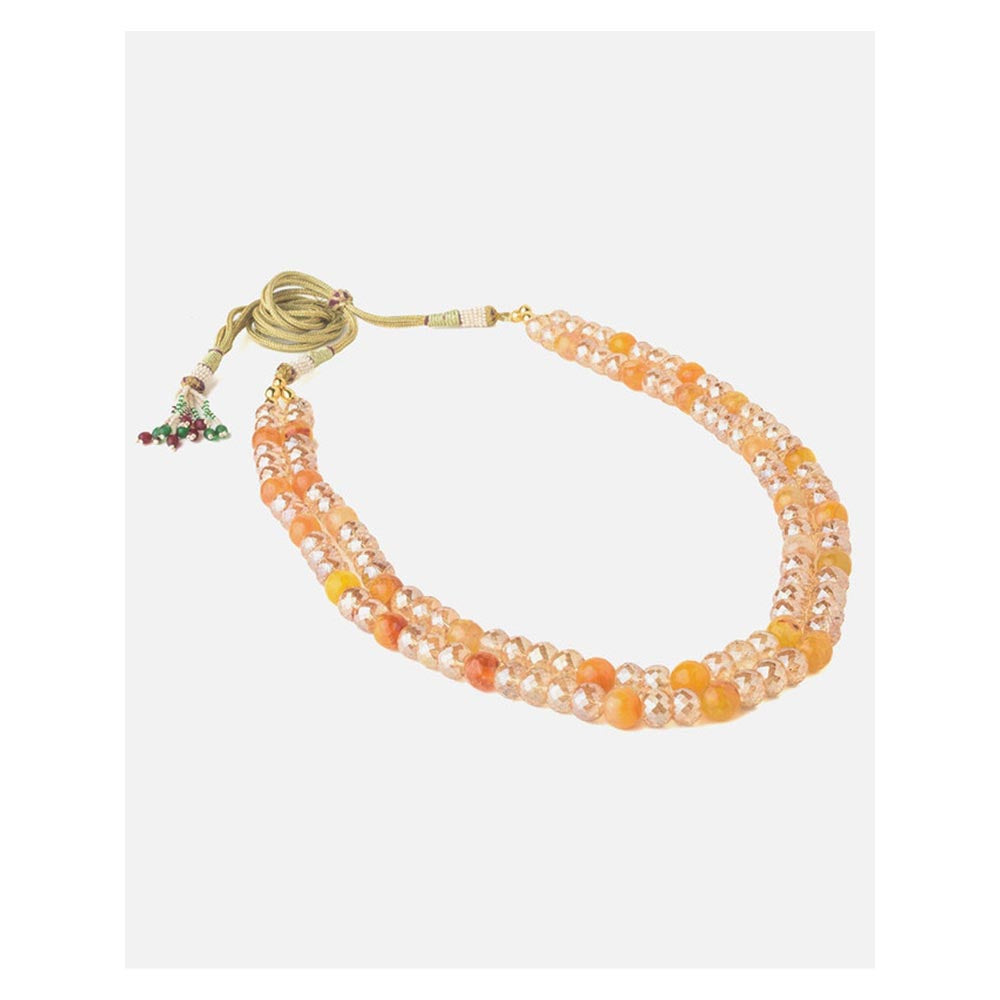 VIVINIA By Vidhi Mehra Orange Womens Short Necklace