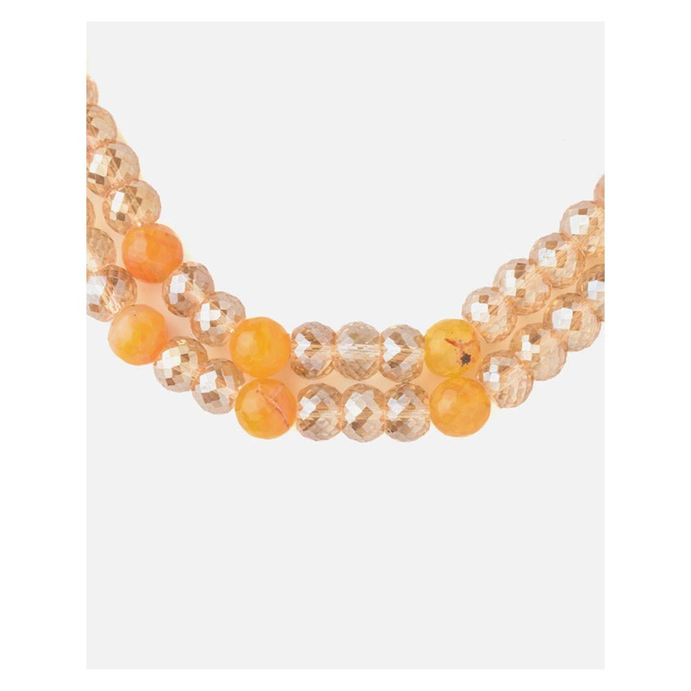 VIVINIA By Vidhi Mehra Orange Womens Short Necklace