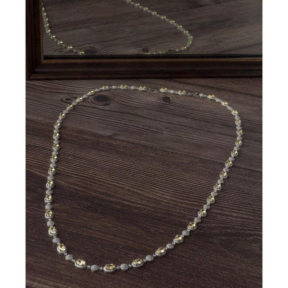VIVINIA By Vidhi Mehra Silver Plated Yellow Womens Short Necklace