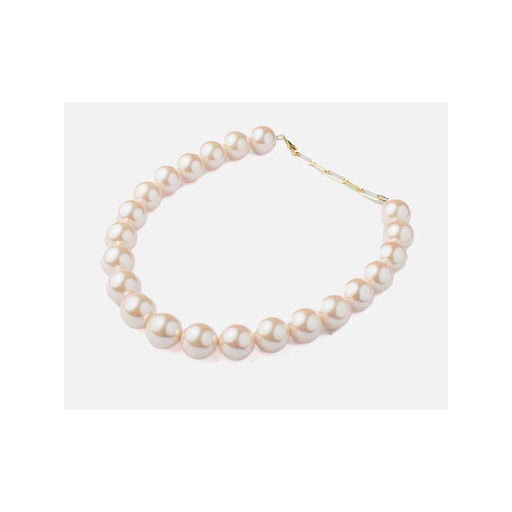VIVINIA By Vidhi Mehra Florence White Womens Pearl Short Necklace