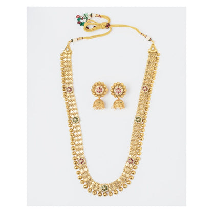 VIVINIA By Vidhi Mehra Isvaraah 2.0 Gold Plated Long Necklace Set With Earrings