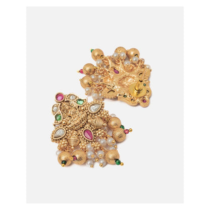 VIVINIA By Vidhi Mehra Isvaraah 2.0 Gold Plated Short Necklace Set With Earrings