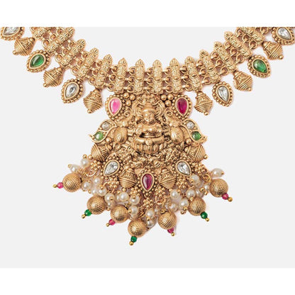 VIVINIA By Vidhi Mehra Isvaraah 2.0 Gold Plated Short Necklace Set With Earrings