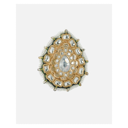 VIVINIA By Vidhi Mehra Saadgi Gold Plated Womens Kundan Polki Ring