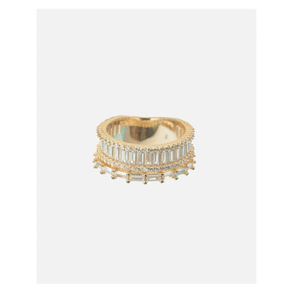 VIVINIA By Vidhi Mehra Zia 2.0 Gold Plated Womens Zircon Ring