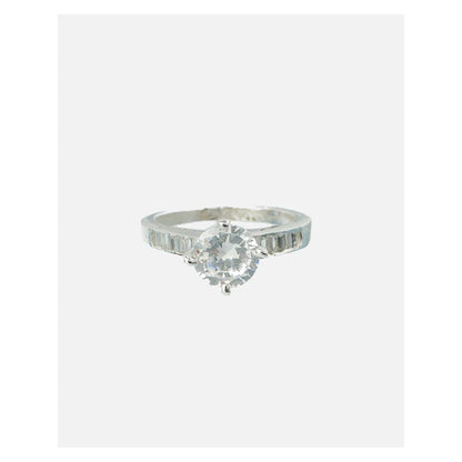 VIVINIA By Vidhi Mehra Zia 2.0 Silver Plated Womens Zircon Ring