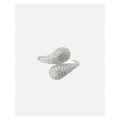 VIVINIA By Vidhi Mehra Zia 2.0 Silver Plated Womens Zircon Ring