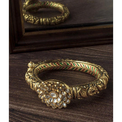 VIVINIA By Vidhi Mehra Gold Plated Temple Womens Kada