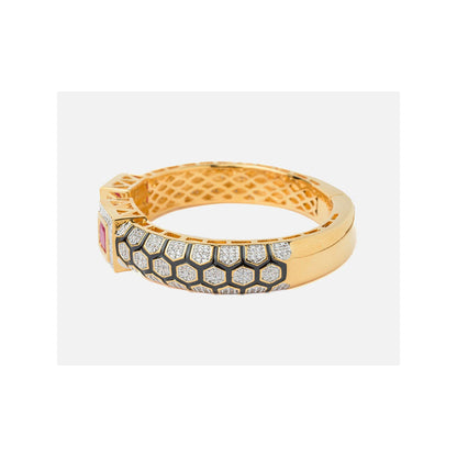 VIVINIA By Vidhi Mehra Florence Gold Plated Red Womens Kada