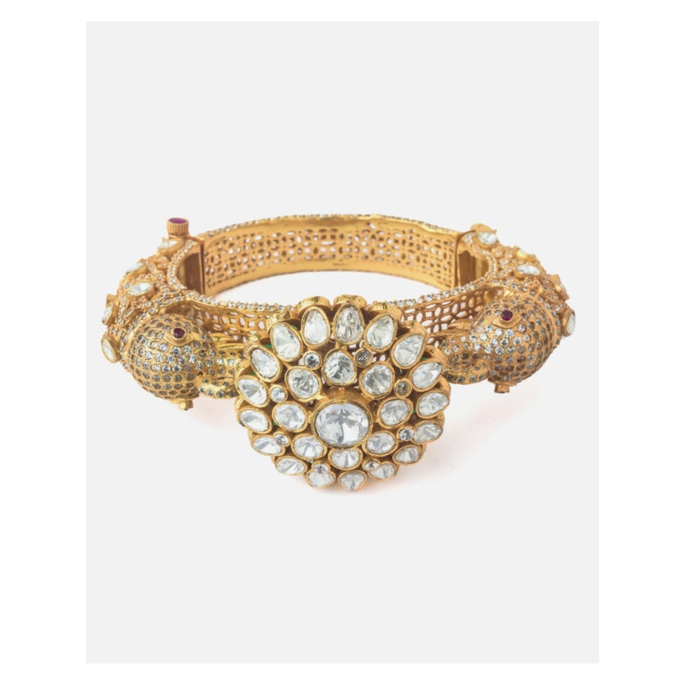 VIVINIA By Vidhi Mehra Gold Plated Kundan Polki Womens Kada