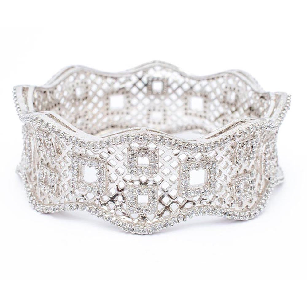 VIVINIA By Vidhi Mehra Silver Plated Womens Kada