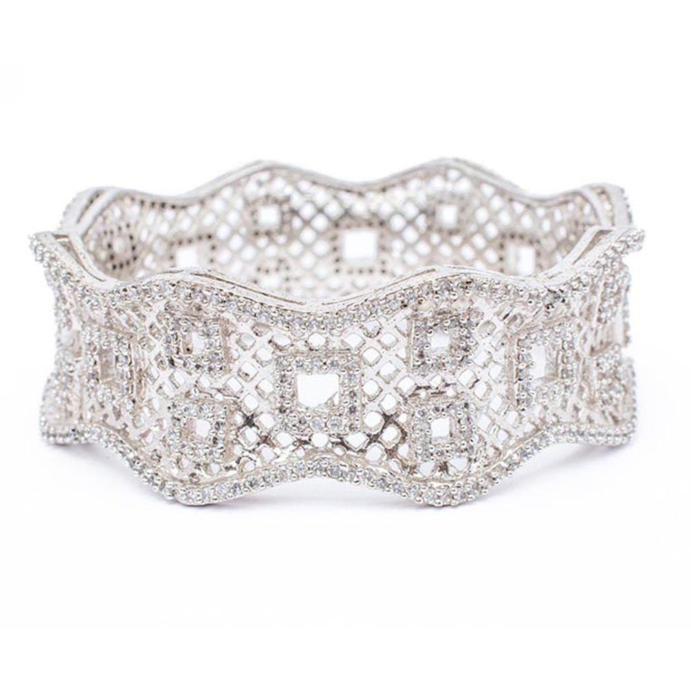 VIVINIA By Vidhi Mehra Silver Plated Womens Kada