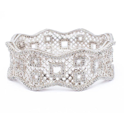 VIVINIA By Vidhi Mehra Silver Plated Womens Kada