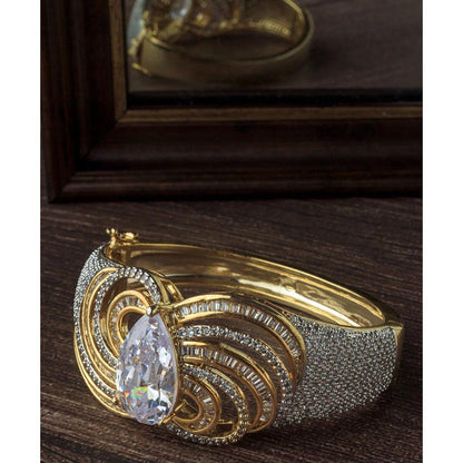 VIVINIA By Vidhi Mehra Gold Plated Zircon Womens Kada