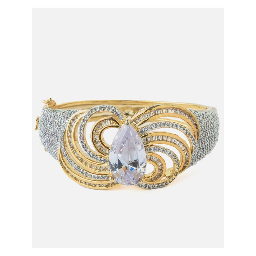 VIVINIA By Vidhi Mehra Gold Plated Zircon Womens Kada
