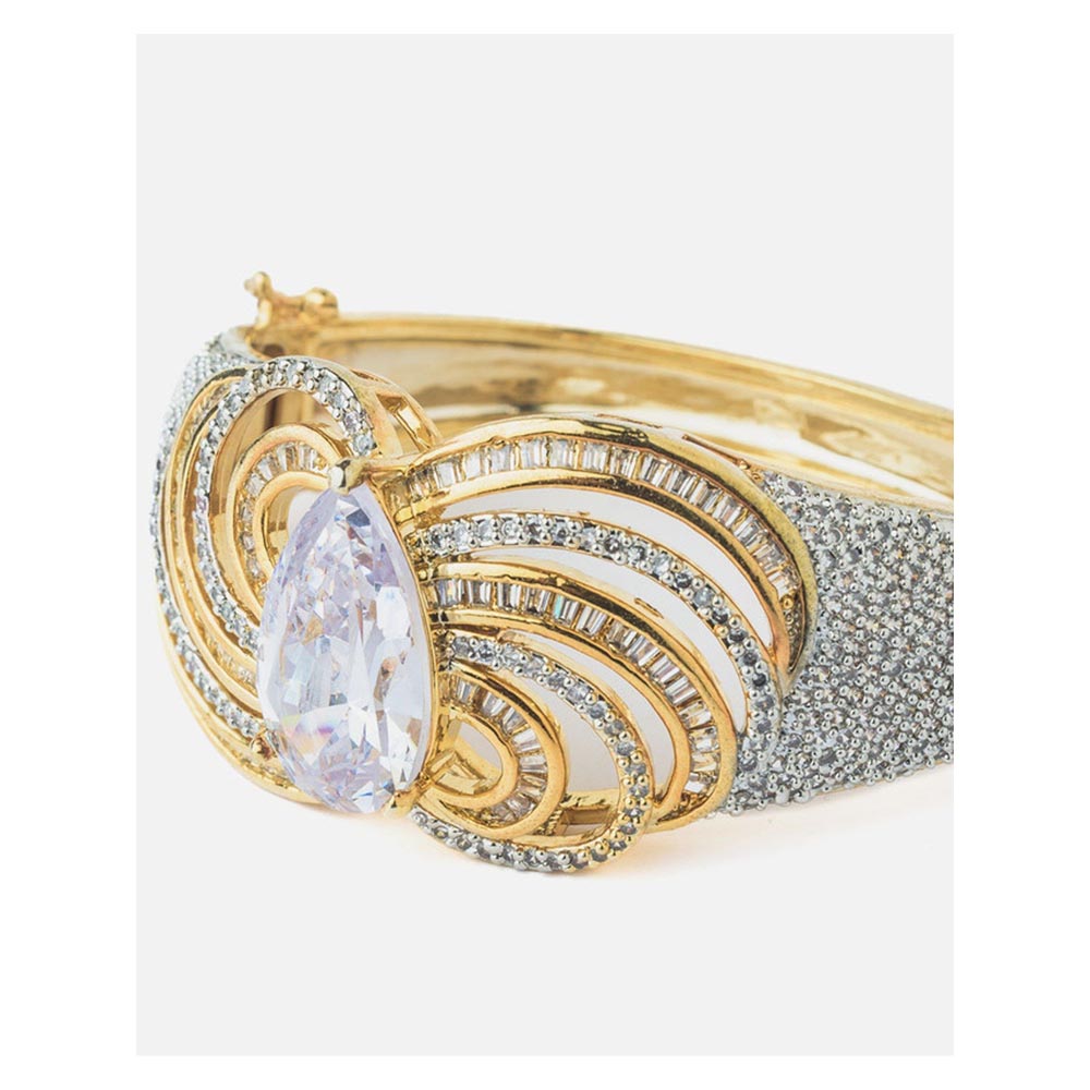 VIVINIA By Vidhi Mehra Gold Plated Zircon Womens Kada