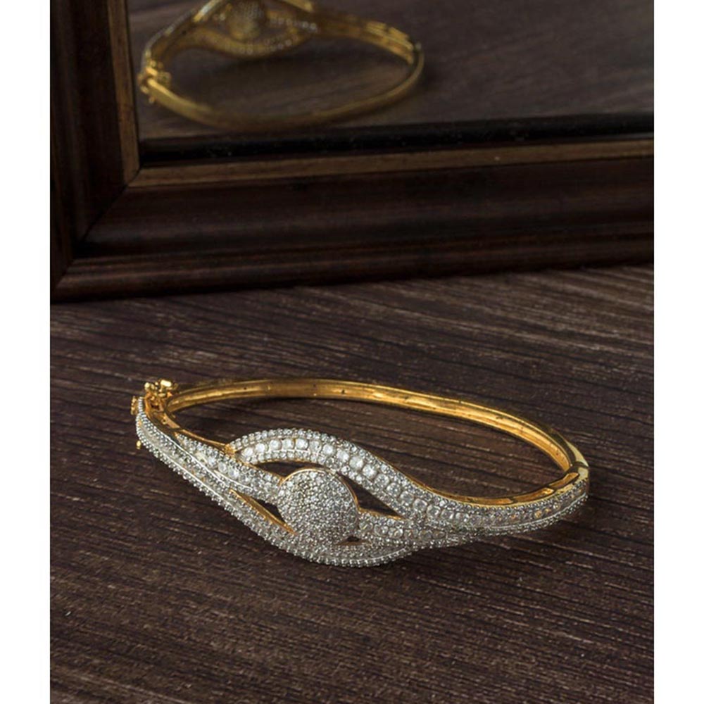 VIVINIA By Vidhi Mehra Gold Plated Zircon Womens Kada