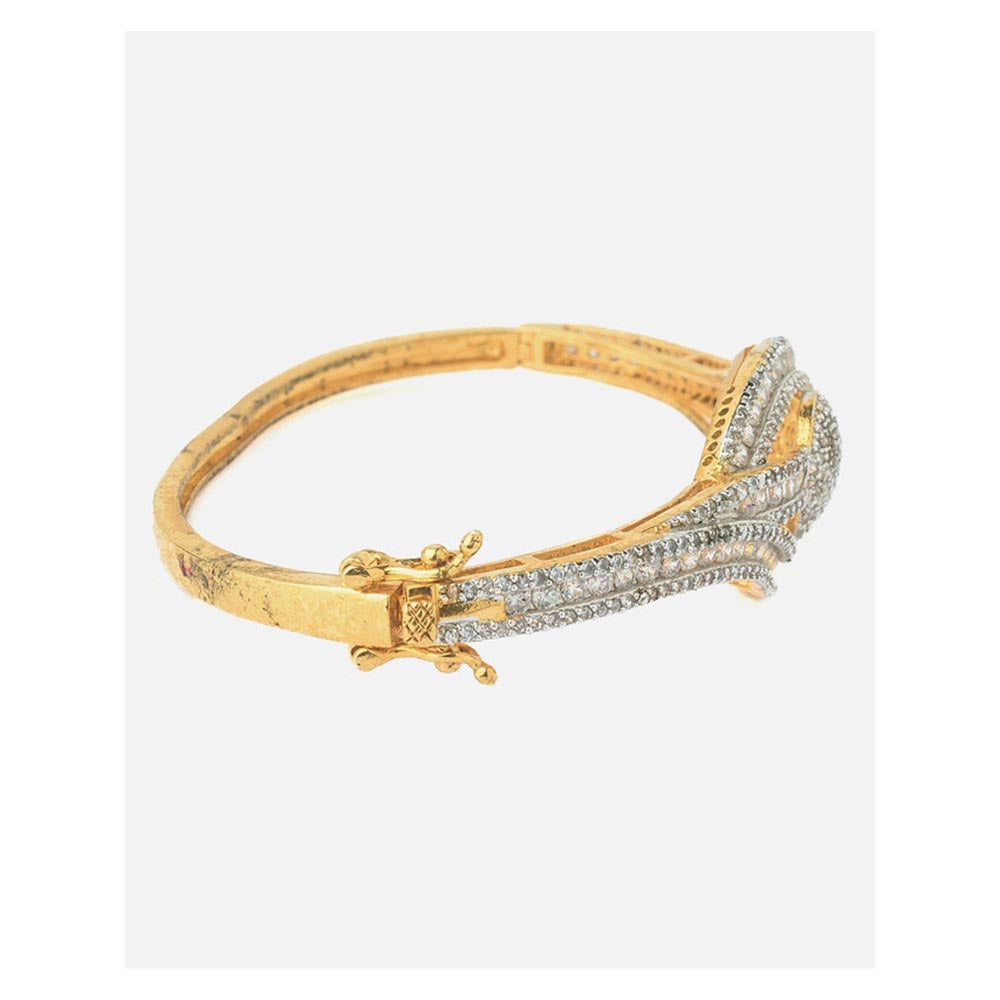 VIVINIA By Vidhi Mehra Gold Plated Zircon Womens Kada
