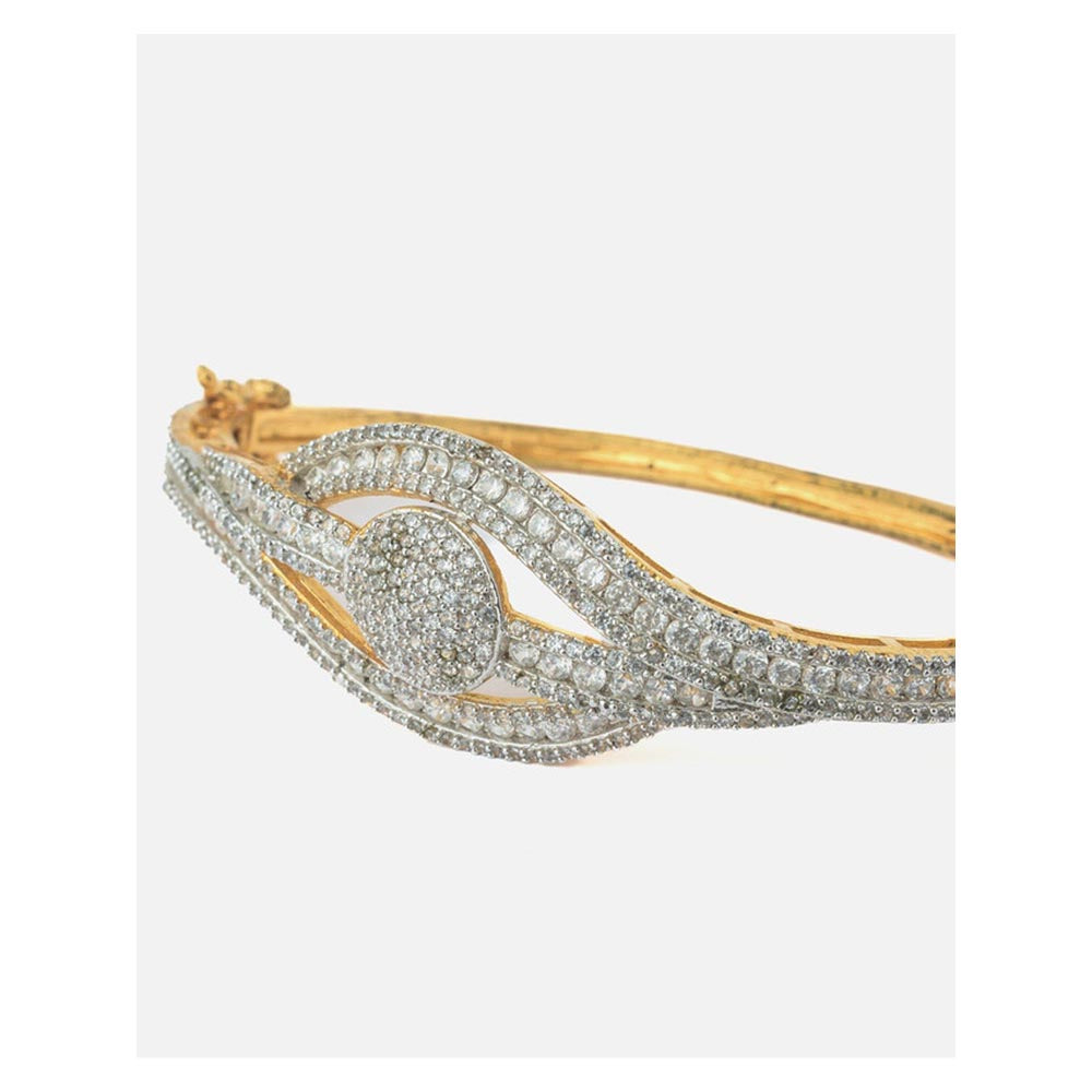 VIVINIA By Vidhi Mehra Gold Plated Zircon Womens Kada