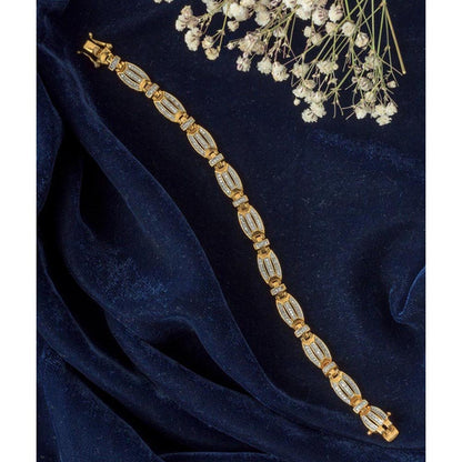 VIVINIA By Vidhi Mehra Gold Plated Womens Zircon Bracelet