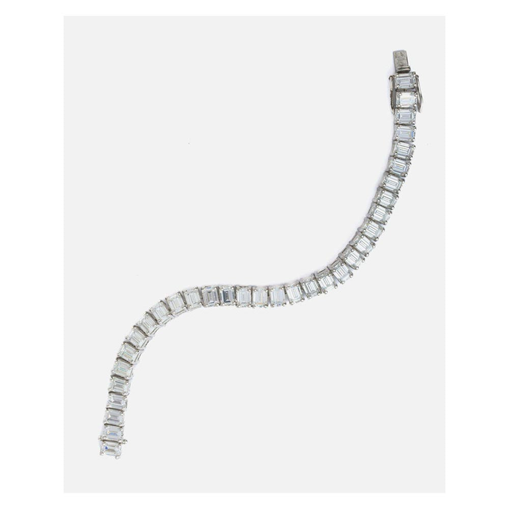 VIVINIA By Vidhi Mehra Silver Plated Womens Diamond Bracelet