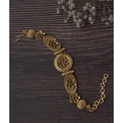 VIVINIA By Vidhi Mehra Gold Plated Multi Womens Kundan And Polki Bracelet
