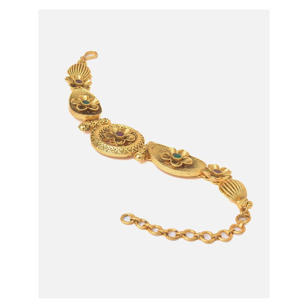 VIVINIA By Vidhi Mehra Gold Plated Multi Womens Kundan And Polki Bracelet