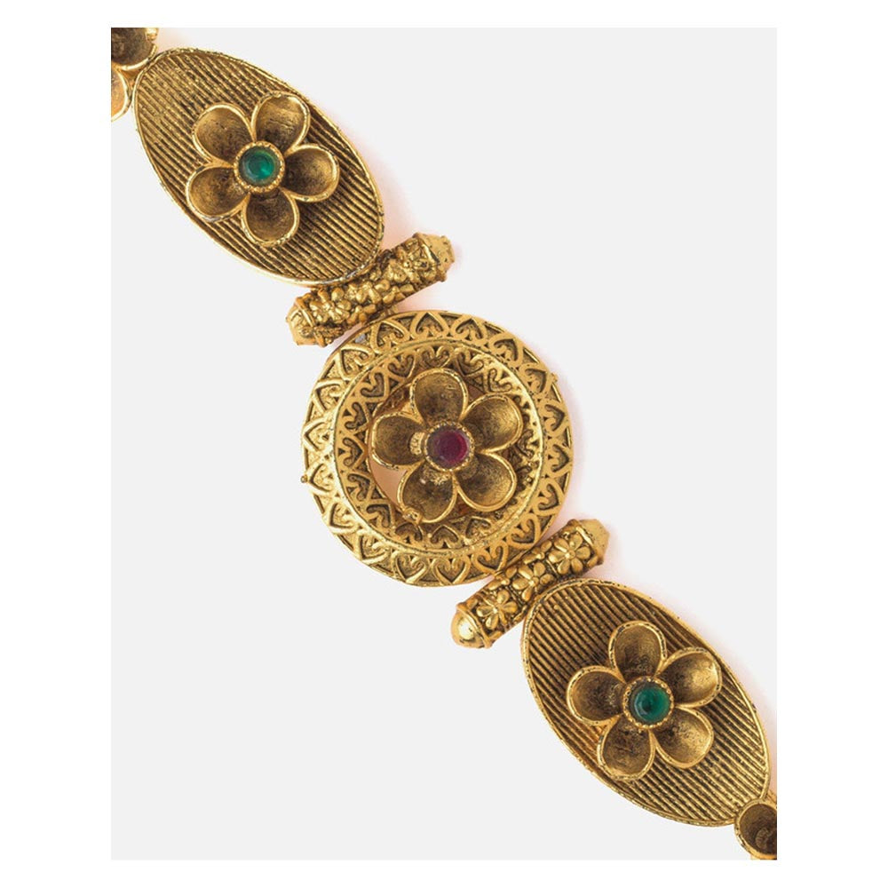 VIVINIA By Vidhi Mehra Gold Plated Multi Womens Kundan And Polki Bracelet