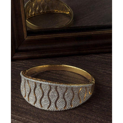 VIVINIA By Vidhi Mehra Gold Plated Zircon Womens Kada