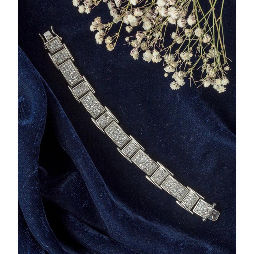 VIVINIA By Vidhi Mehra Silver Plated Womens Zircon Bracelet