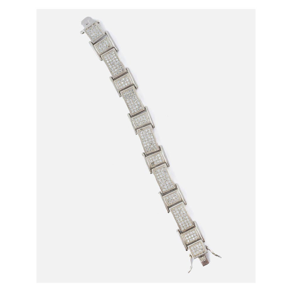 VIVINIA By Vidhi Mehra Silver Plated Womens Zircon Bracelet