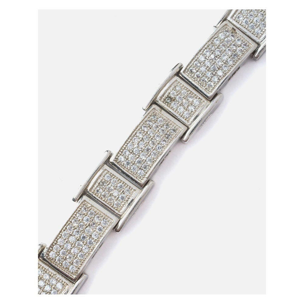 VIVINIA By Vidhi Mehra Silver Plated Womens Zircon Bracelet