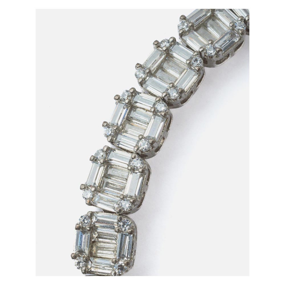 VIVINIA By Vidhi Mehra Silver Plated Womens Diamond Bracelet