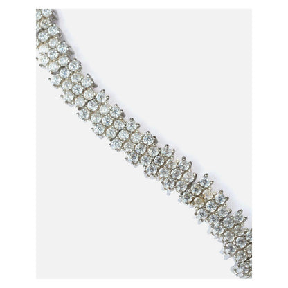 VIVINIA By Vidhi Mehra Silver Plated Womens Diamond Bracelet