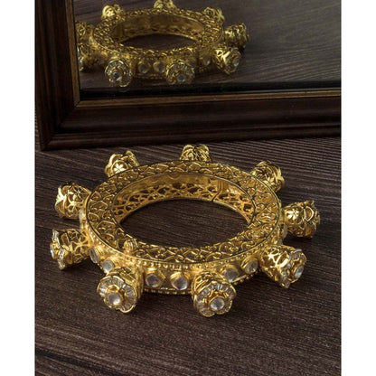 VIVINIA By Vidhi Mehra Gold Plated Polki Womens Kada