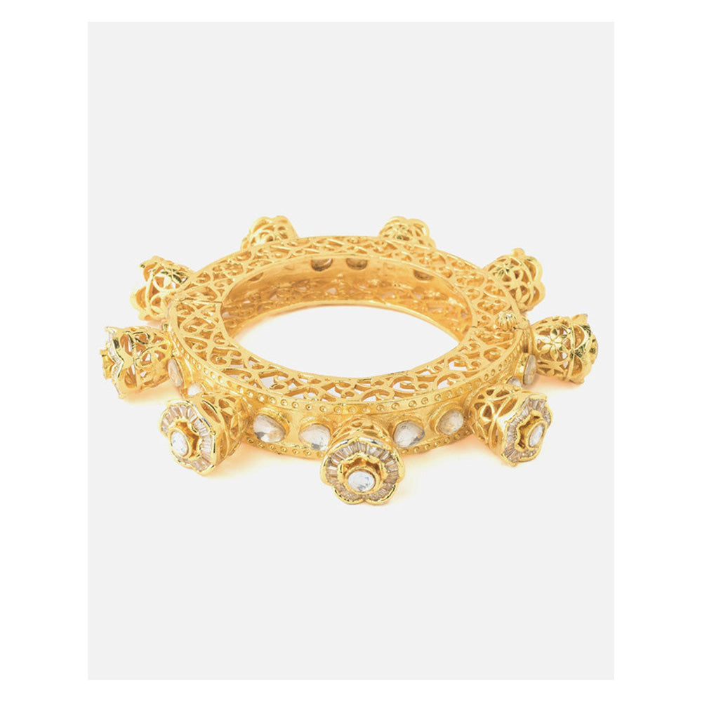 VIVINIA By Vidhi Mehra Gold Plated Polki Womens Kada