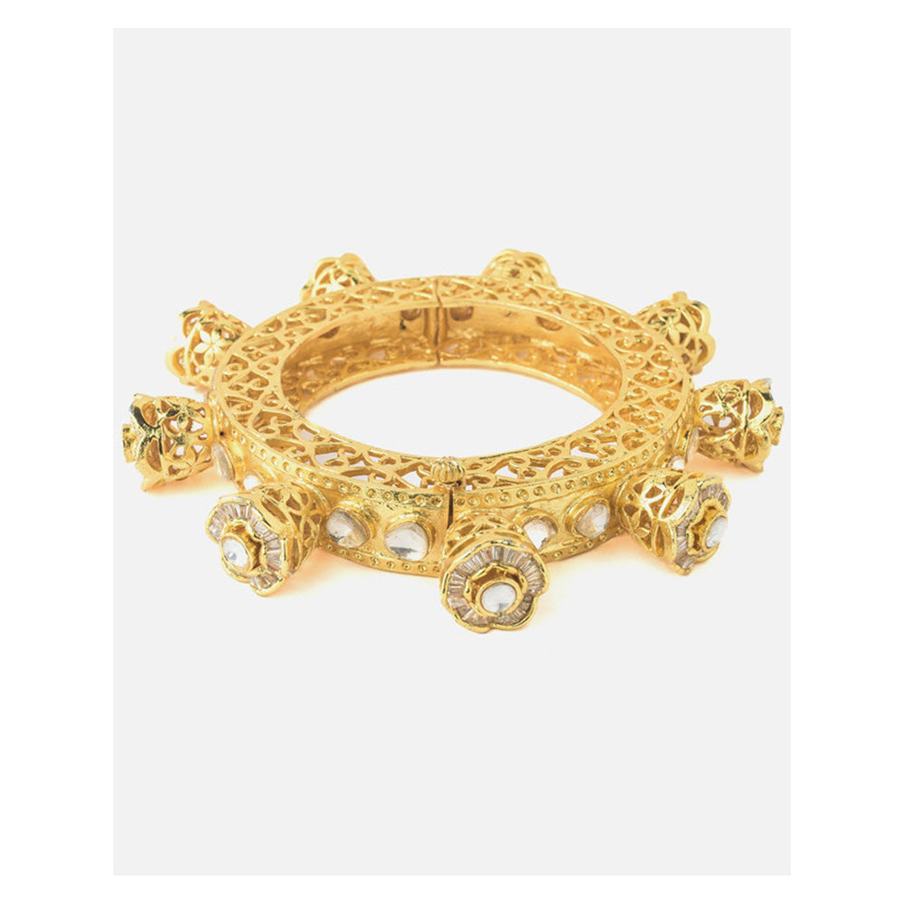 VIVINIA By Vidhi Mehra Gold Plated Polki Womens Kada