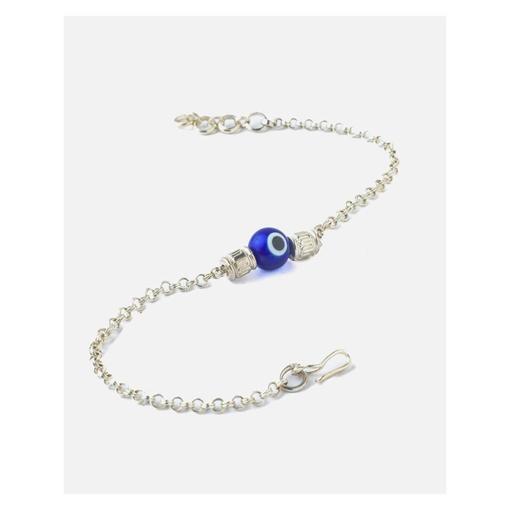 VIVINIA By Vidhi Mehra Silver Plated Blue Colored Beads Womens Bracelet