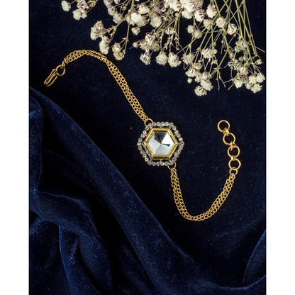 VIVINIA By Vidhi Mehra Gold Plated Womens Zircon Bracelet