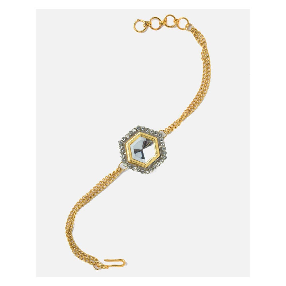VIVINIA By Vidhi Mehra Gold Plated Womens Zircon Bracelet