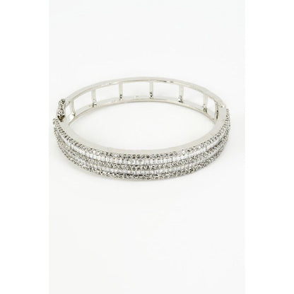 VIVINIA By Vidhi Mehra Zia Silver Plated Zircon Womens Kadas