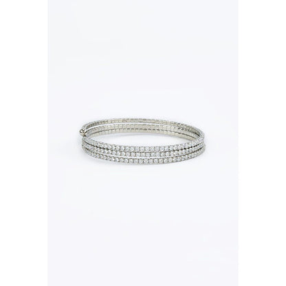 VIVINIA By Vidhi Mehra Zia Silver Plated Womens Zircon Kadas
