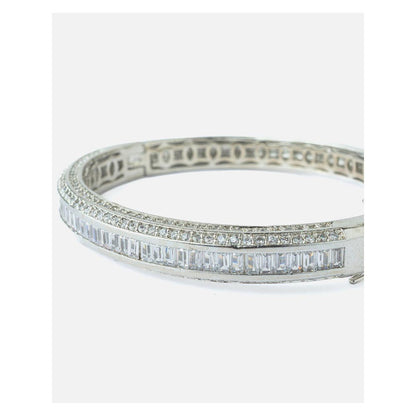 VIVINIA By Vidhi Mehra Silver Plated Zircon Womens Kada