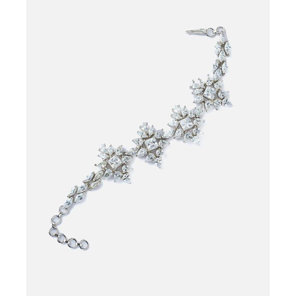 VIVINIA By Vidhi Mehra Silver Plated Zircon Womens Bracelet