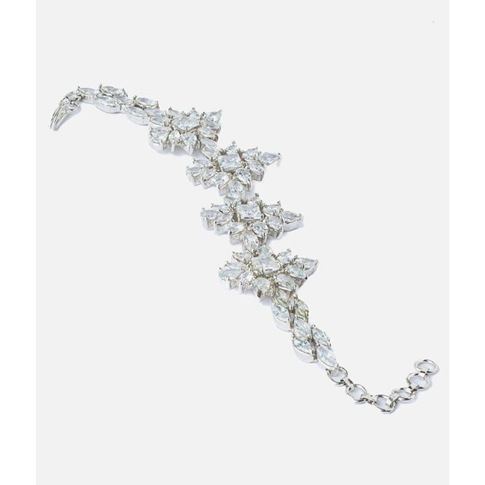 VIVINIA By Vidhi Mehra Silver Plated Zircon Womens Bracelet