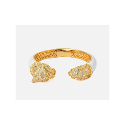 VIVINIA By Vidhi Mehra Florence Gold Plated White Womens Kada