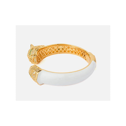 VIVINIA By Vidhi Mehra Florence Gold Plated White Womens Kada